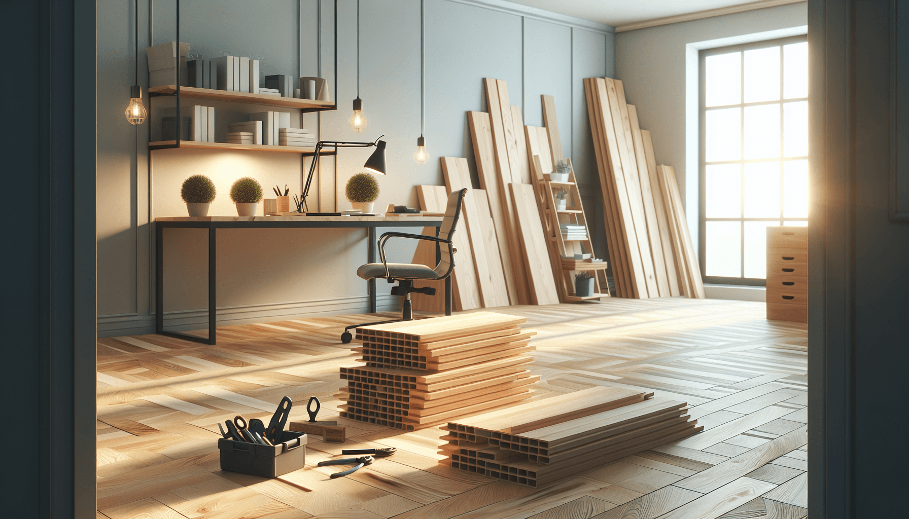 Kendin Yap: Ofis Odanı Parke ile Yenile